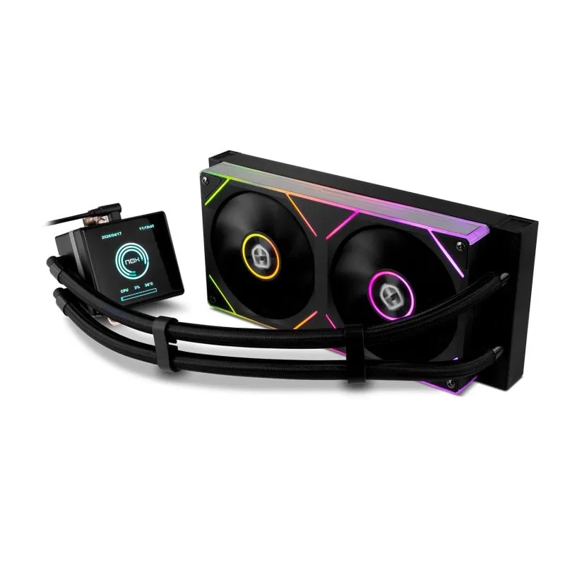 Refrigerazione Liquida NOX Hummer M-240 LCD 240mm 2 Ventole ARGB Schermo LCD - immagine 1