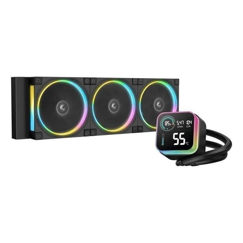 Refrigeración Líquida DeepCool LQ360 ULTRA ARGB 360mm 3 Ventilatori Schermo LCD - immagine 1