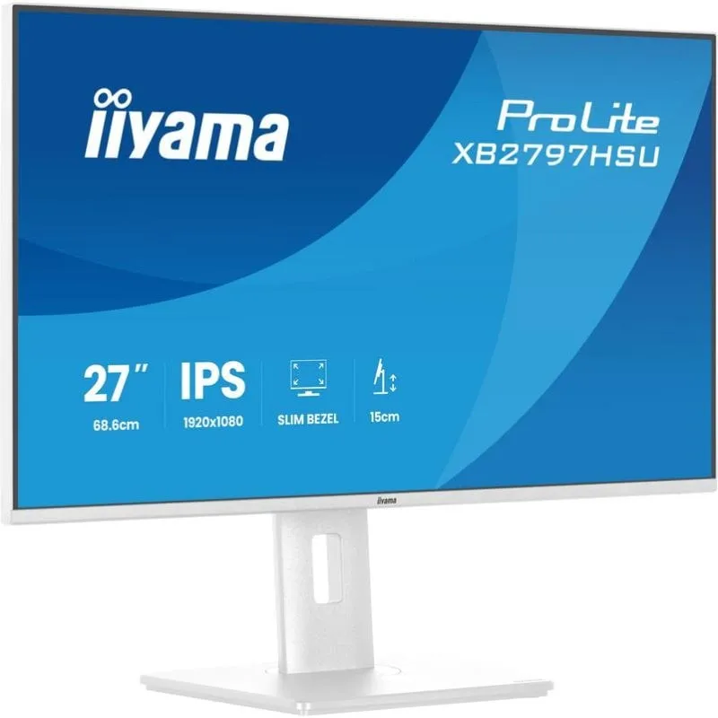 Monitor PC iiyama ProLite XB2797HSU-W1 27" FullHD 120Hz IPS Bianco 1ms - immagine 1