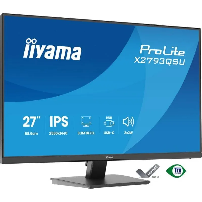 Monitor PC iiyama ProLite X2793QSU-B1 27" QuadHD 75Hz IPS 1ms Altoparlanti USB - immagine 1