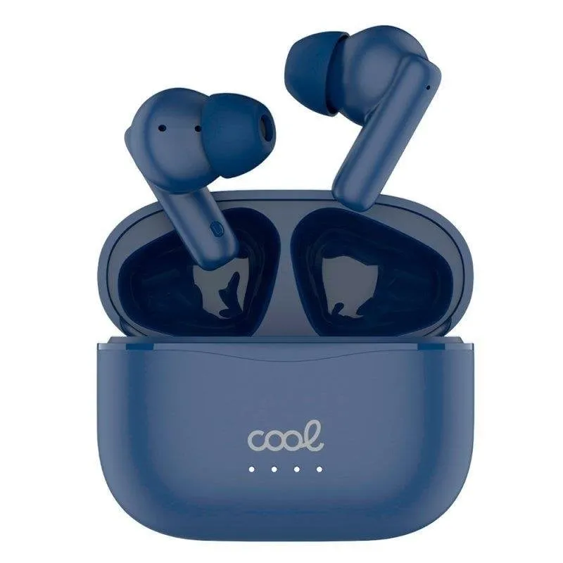 Auricolari Cool Bound wireless Bluetooth Hi-Fi con display LED e ricarica Type-C Blu Navy - immagine 1