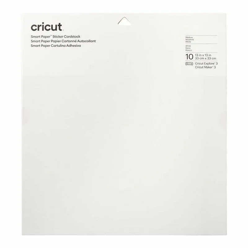 Carta decorativa Cricut Smart Paper bianca 10 fogli 210 g/m² 30,5x30,5 cm - immagine 1