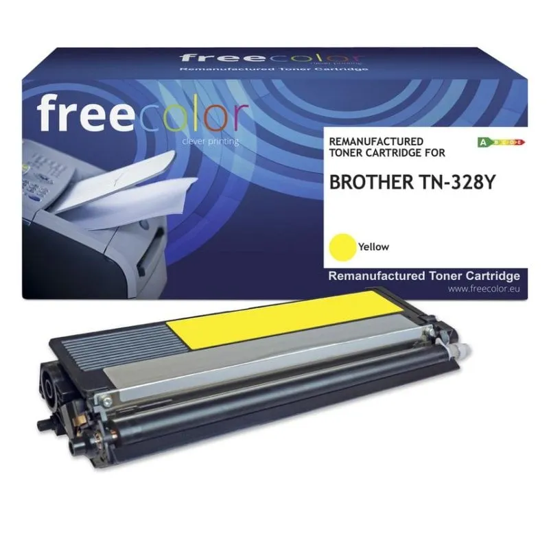 Cartuccia toner Freecolor K15453F7 giallo compatibile Brother 6000 pagine - immagine 1