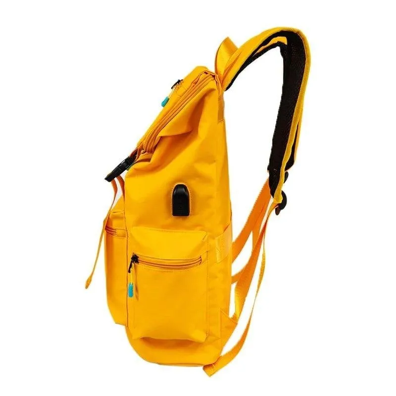 Zaino per portatile Anemoss 15 pollici impermeabile giallo ergonomico - immagine 1