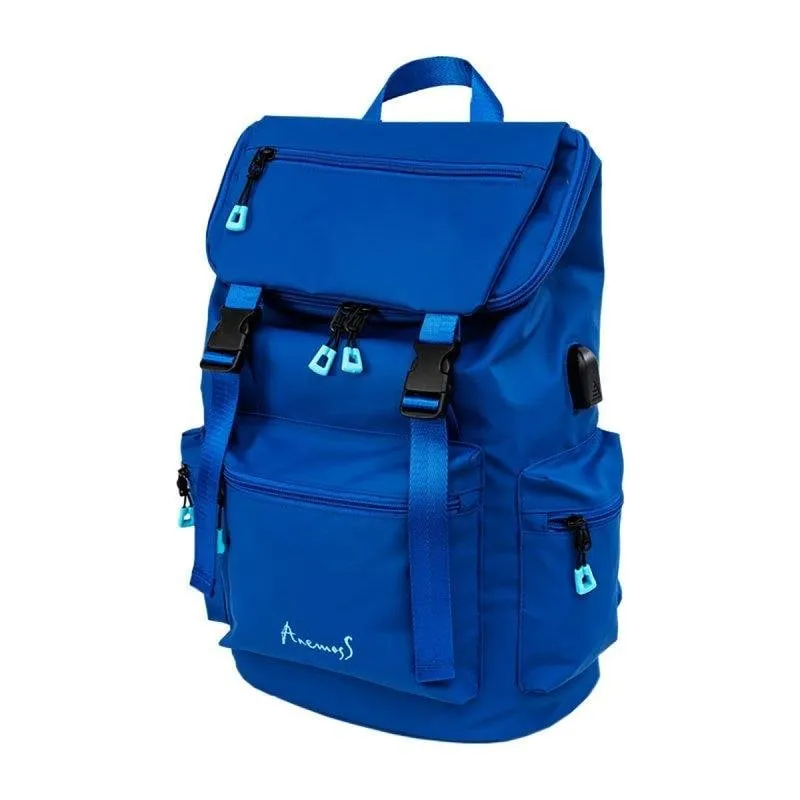 Zaino Anemoss 15'' Blu Marino Impermeabile Imbottito con Cerniera - immagine 1