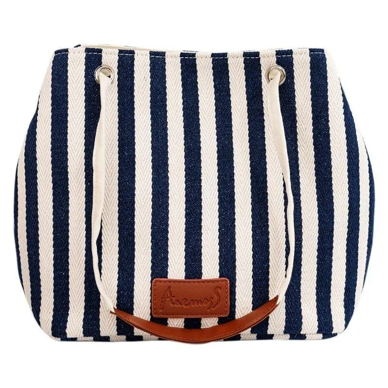 Borsa a tracolla Anemoss 23,5x12x22 cm blu navy tessuto resistente - immagine 1