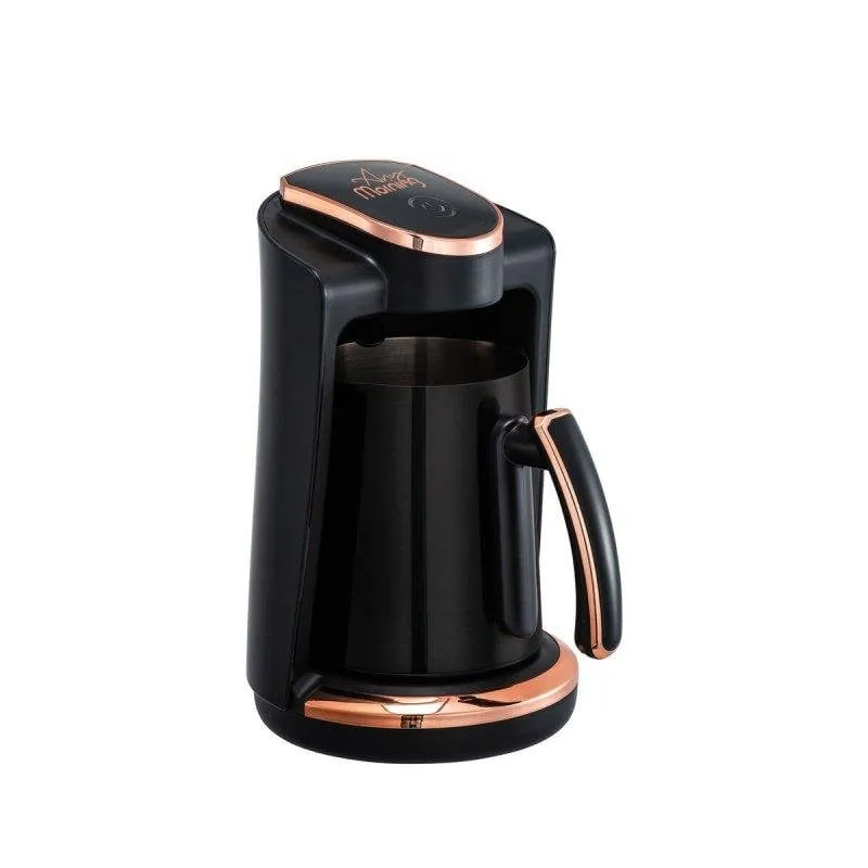 Caffettiera Moka Any Morning 250 ml 4 Tazze Acciaio Inox Doppio Beccuccio - immagine 1