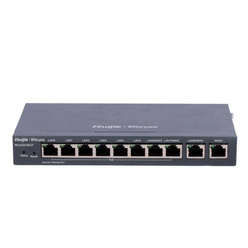 Router Ruijie RG-EG210G-P 10 Porte Gigabit PoE+ Cloud VPN - immagine 1