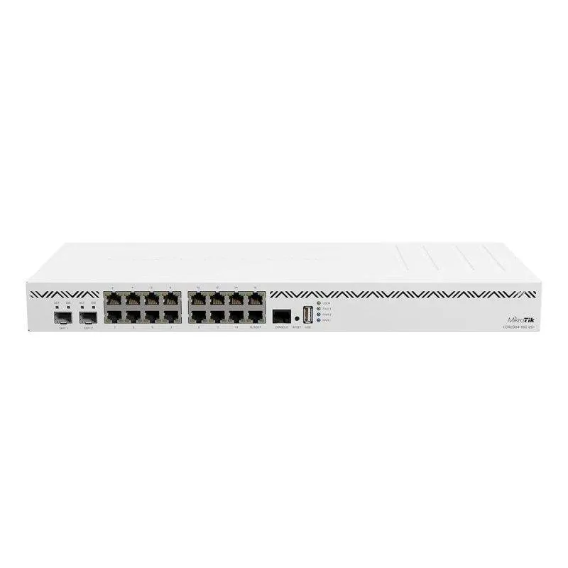 Router Mikrotik CCR2004-16G-2S+ 16 porte Gigabit 2 SFP+ Rack 1U Bianco - immagine 1