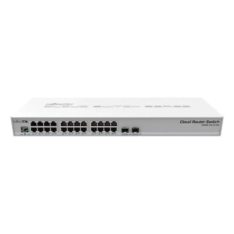 Switch Mikrotik CRS326-24G-2S+RM 24 Porte Gigabit 2 SFP+ Dual Boot Gestito - immagine 1