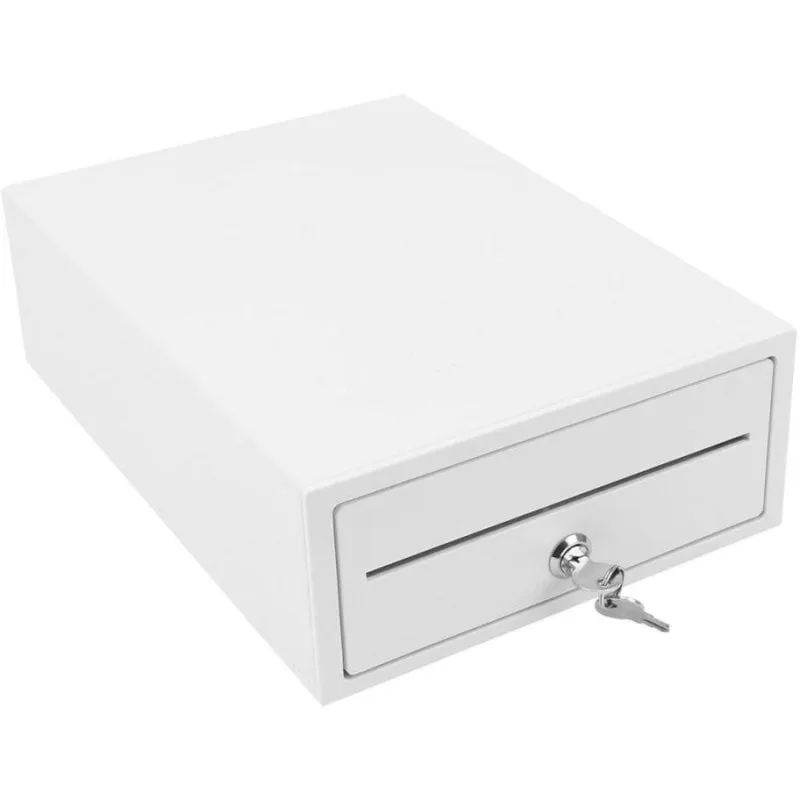 Cassetto portamonete Olympia 208 mini bianco compatto con chiusura sicura - immagine 1