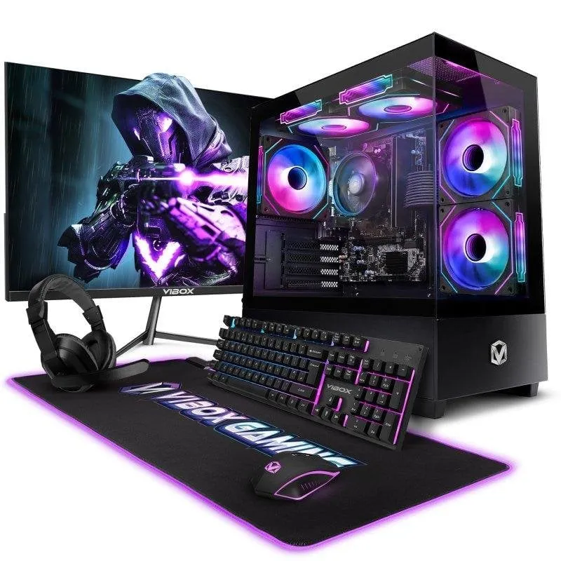 PC fisso Vibox I-46 AMD Ryzen 3 3200G 16GB 500GB SSD Radeon Vega 8 Windows 11 WiFi Monitor - immagine 1