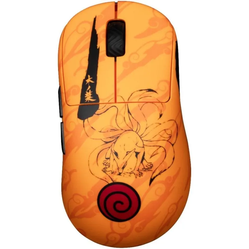 Ratón Konix Naruto 80389000014 Wireless USB-C 26000 DPI Arancione RGB 7 Pulsanti - immagine 1