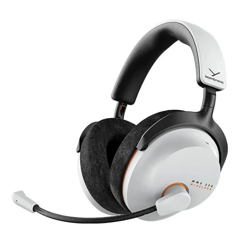 Auricolari Beyerdynamic MMX 230 wireless Bluetooth con Cancellazione Rumore, microfono rimovibile, USB-C, bianchi - immagine 1