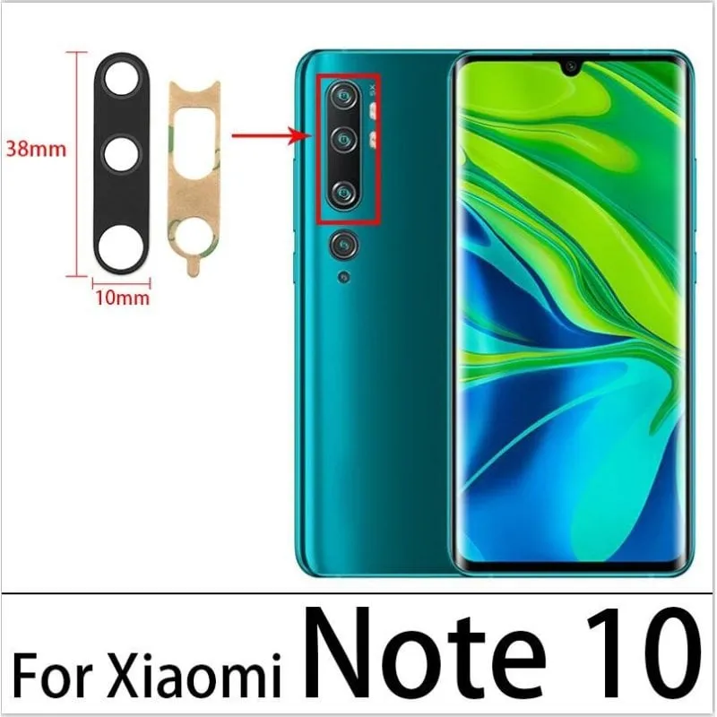 Vetro di ricambio per obiettivo della fotocamera Xiaomi Mi Note 10 - immagine 1