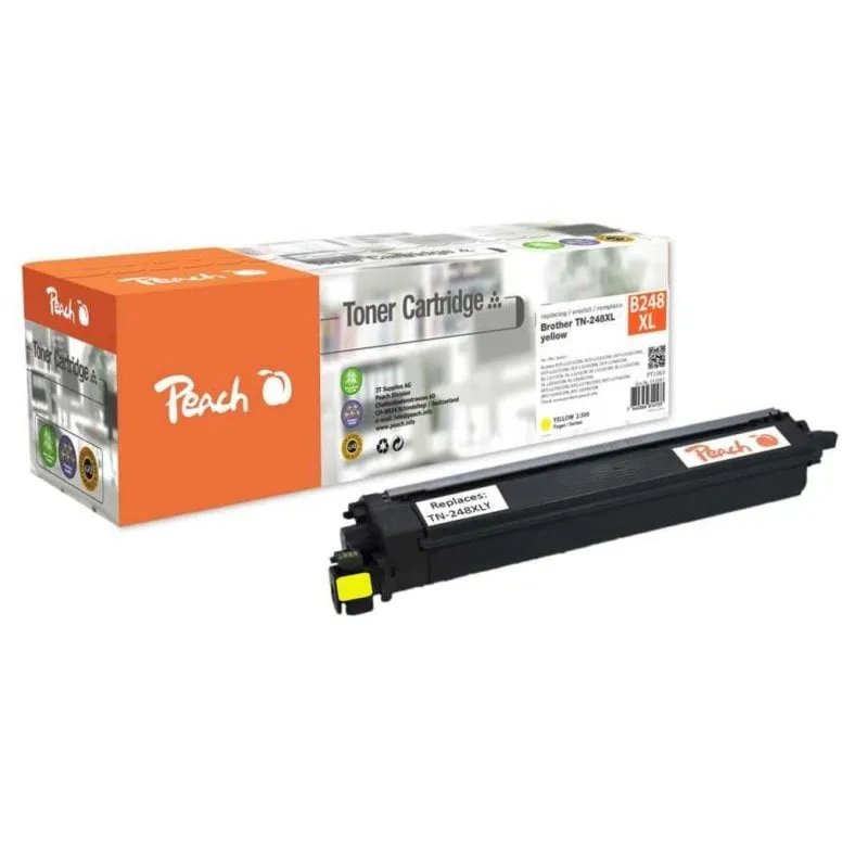Cartuccia toner Peach PT1363 Giallo XL Compatibile Brother 2300 pagine - immagine 1