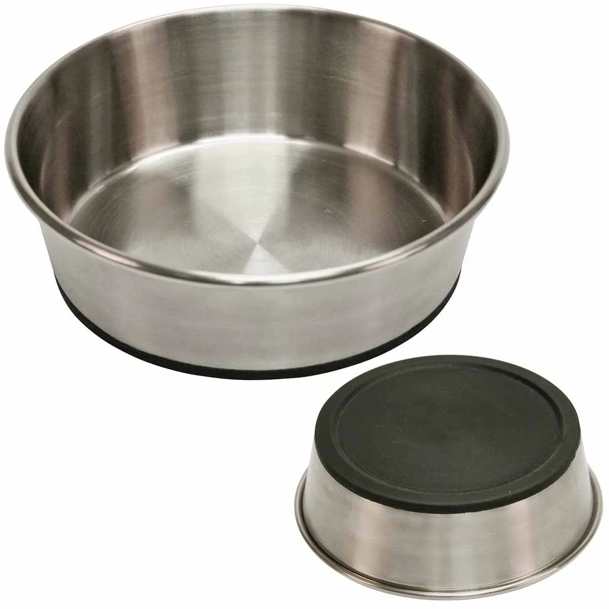 Holland VOER00021 Ciotola Acciaio con Base Antiscivolo, 425 ml, Grigio - immagine 1