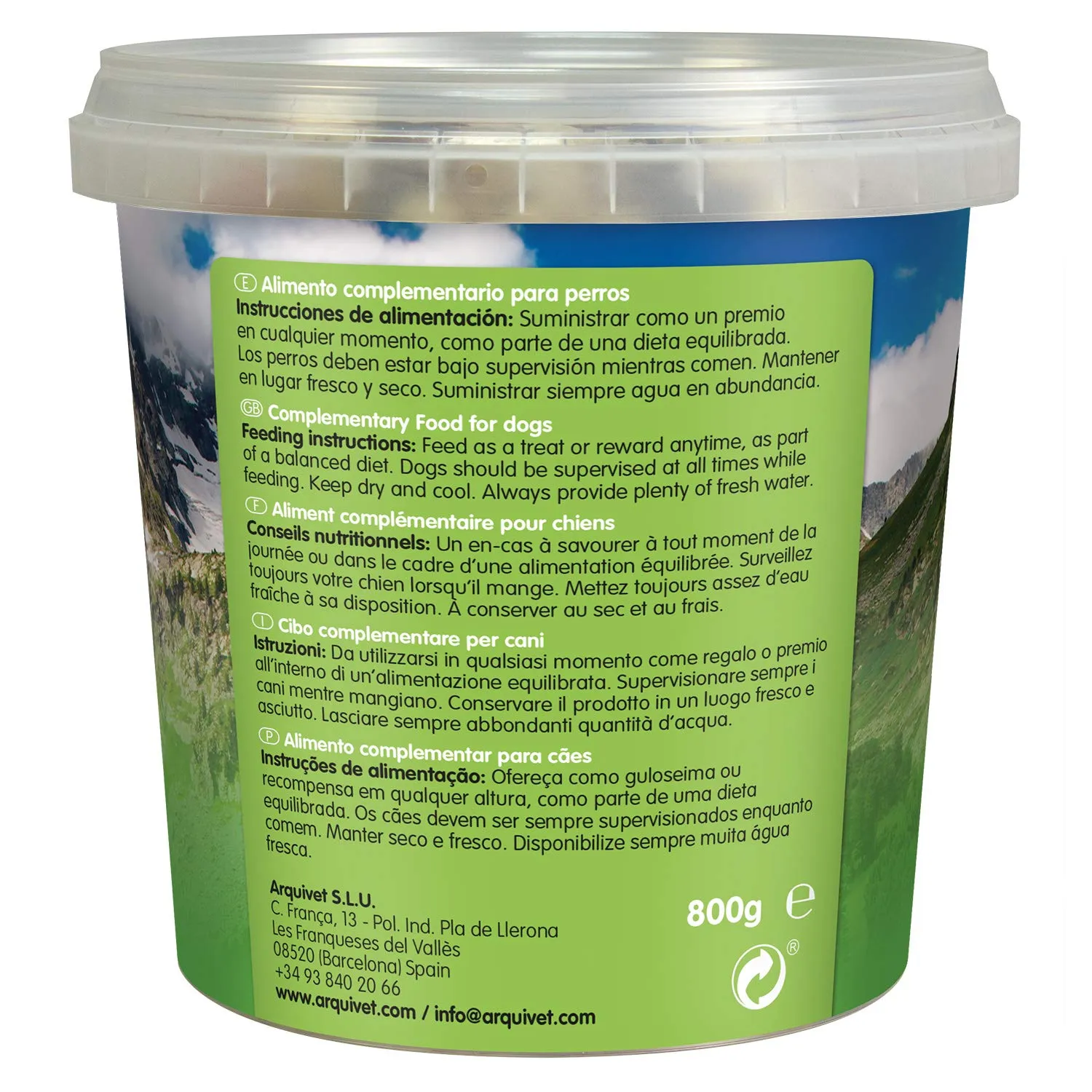 ARQUIVET Soft Snacks - Ossi piccoli di pollo - 800 gr - Snack per cani a forma di osso piccoli - Snack per cani - Alimento complementare - immagine 4