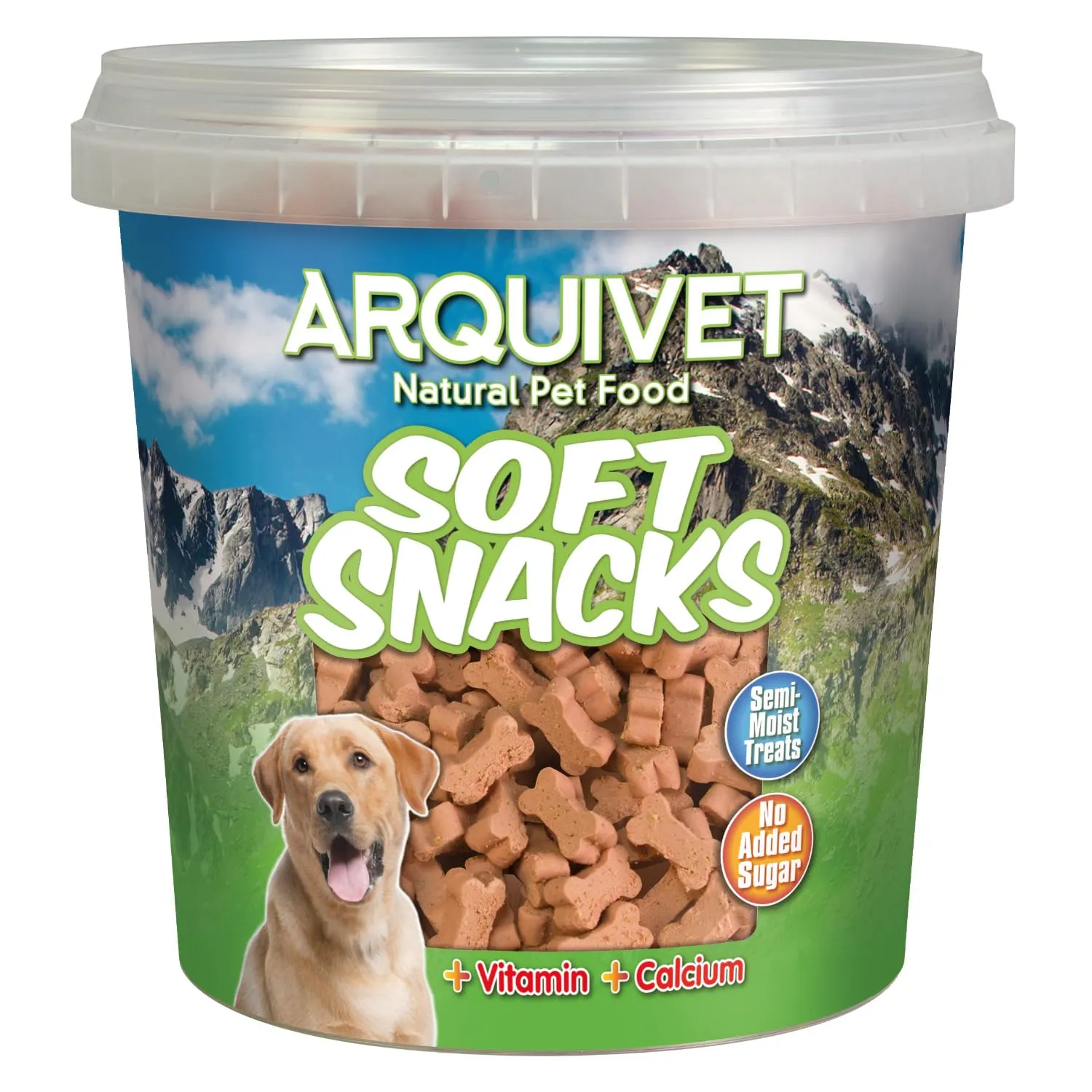ARQUIVET Soft Snacks - Ossi piccoli di salmone - 800 gr - Snack per cani a forma di osso piccoli - Snack per cani - Alimento complementare - immagine 1