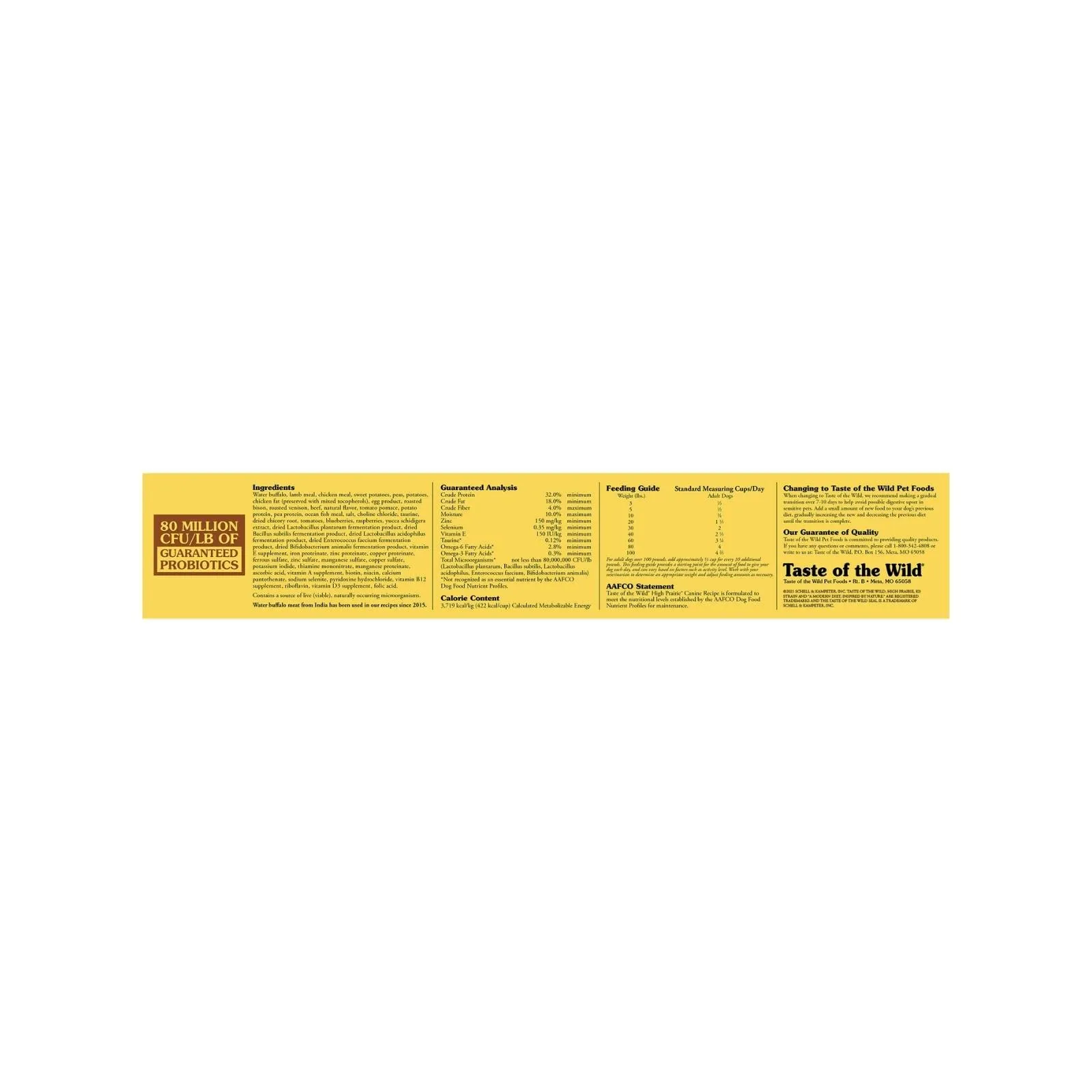 Taste Of The Wild High Prairie Canine - 2 kg - immagine 2