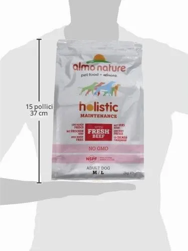 ALMO NATURE Holistic Dog Medium Manzo Secco Cane 2 Kg. Articoli Per Animali - immagine 2