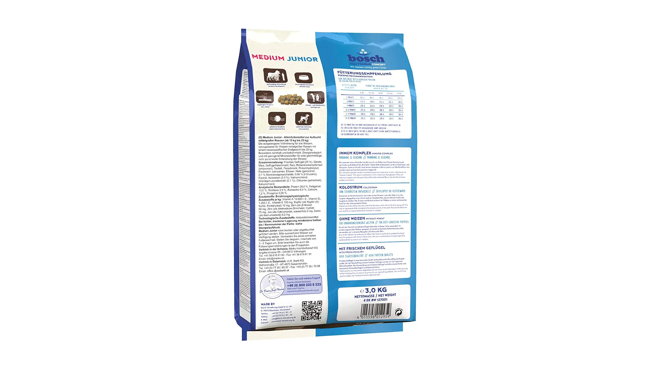 bosch HPC Medium Junior | Cibo secco per cani di razza media | 3000g - immagine 2