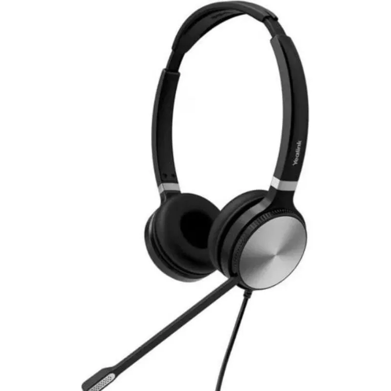 Auricolari Yealink YHS36 Dual cablati RJ9 per ufficio e call center con Cancellazione Rumore neri - immagine 1