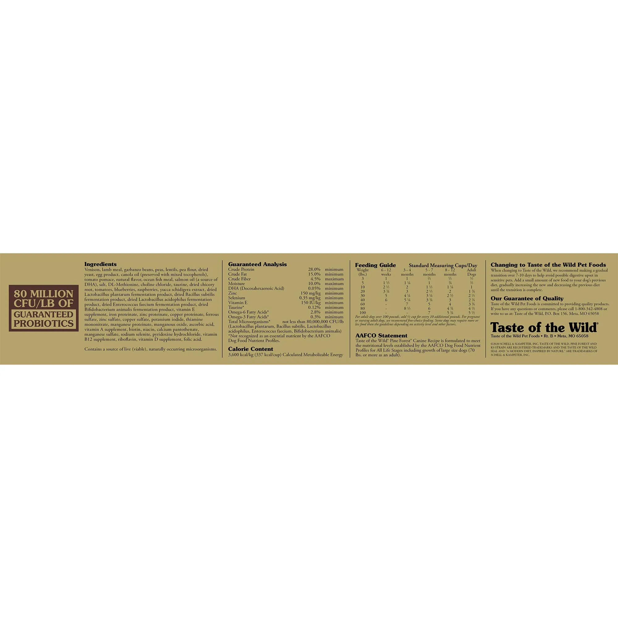 Taste Of The Wild Pine Forest Canine - 2 kg - immagine 4