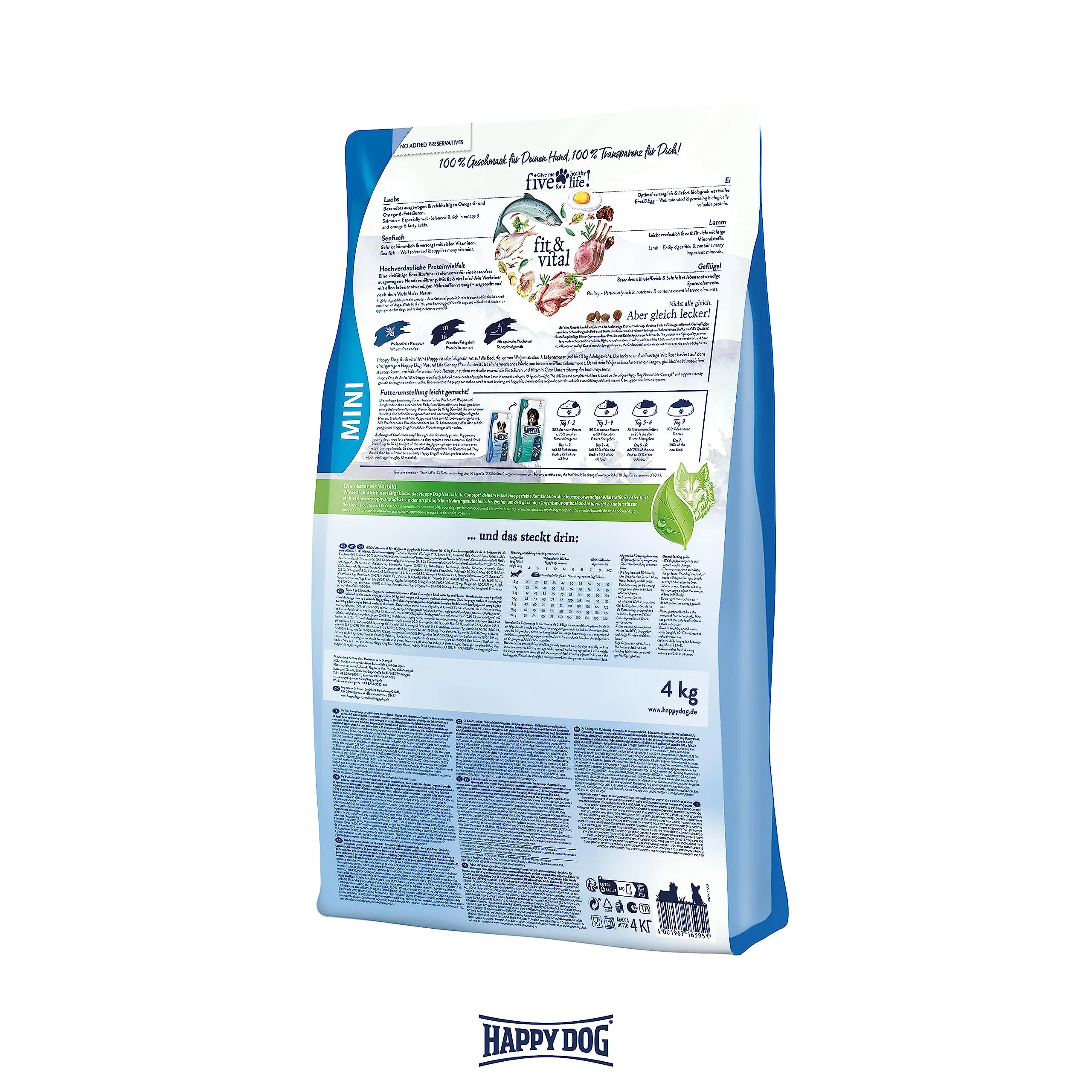 Happy Dog Fit & Vital Mini Puppy 800 g - immagine 4