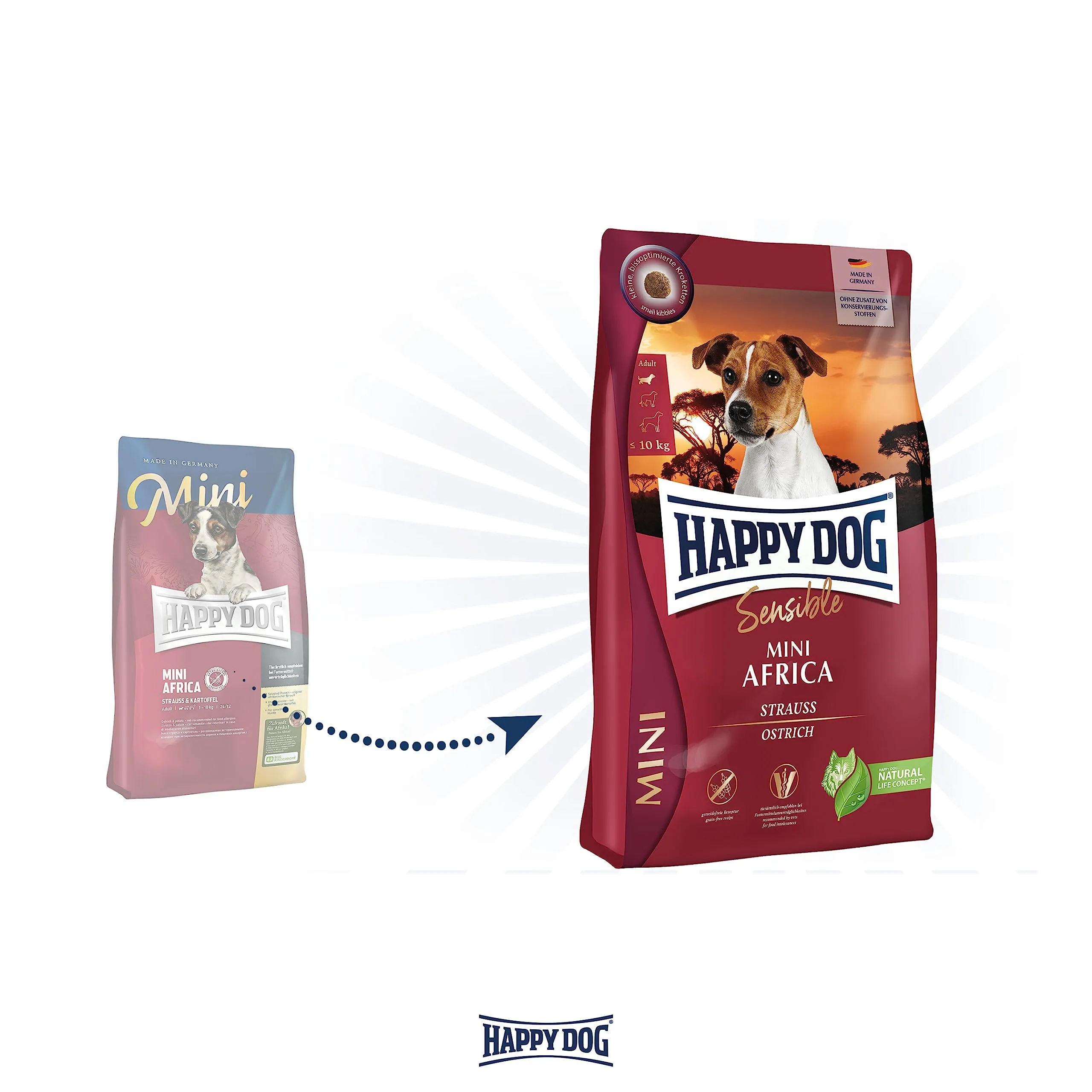 Happy Dog Sensible Mini Africa 4 kg - immagine 3