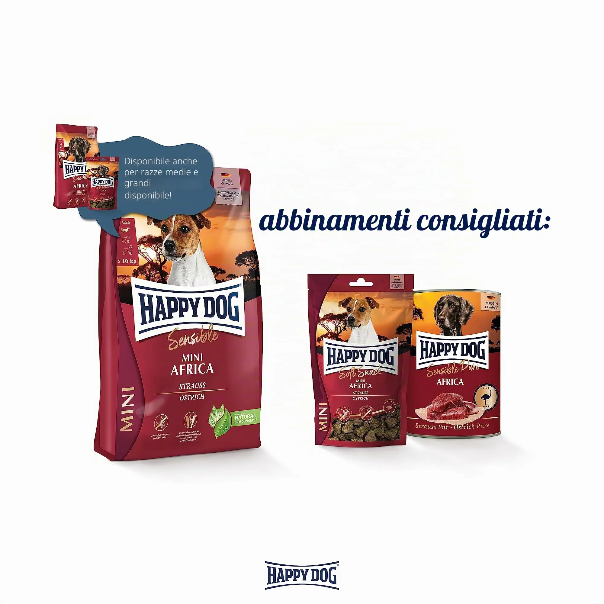 Happy Dog Sensible Mini Africa 4 kg - immagine 5