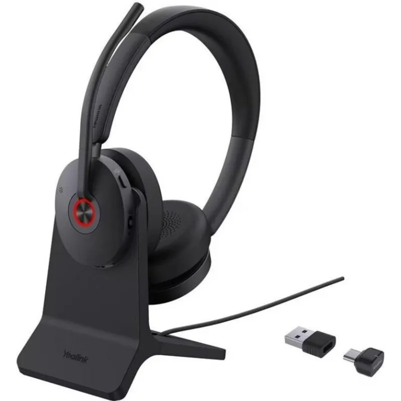 Auricolari Yealink BH74 wireless Bluetooth e USB-C con Cancellazione Rumore, microfono, neri - immagine 1