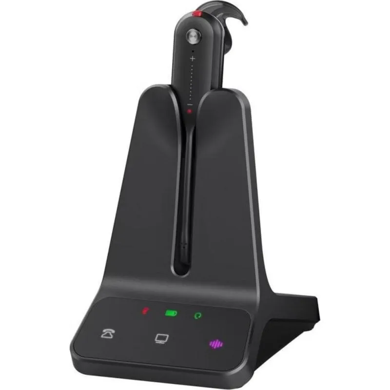 Auricolari Yealink WH63 E2 UC con cavo USB-C per ufficio con Cancellazione Rumore, microfono, neri - immagine 1