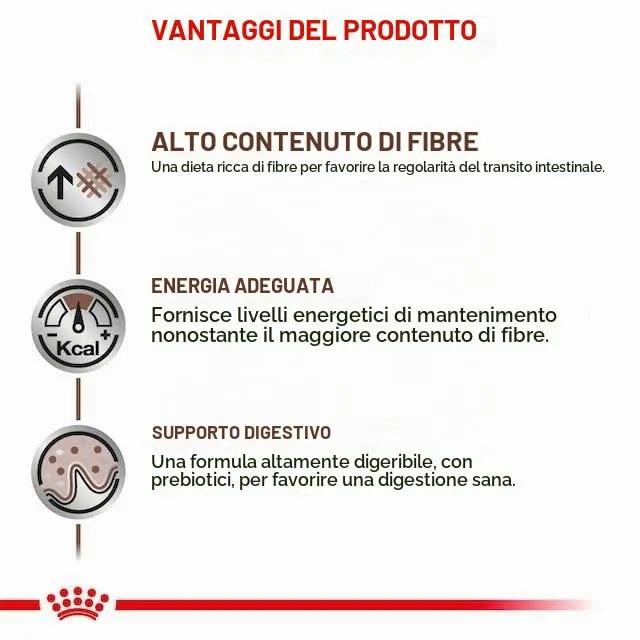 Royal Canin Veterinary Gastrointestinal High Fibre Mousse | 12 x 200 g | Mangime completo dietetico per cani adulti | Per favorire una sana digestione | Con fibre alimentari - immagine 5