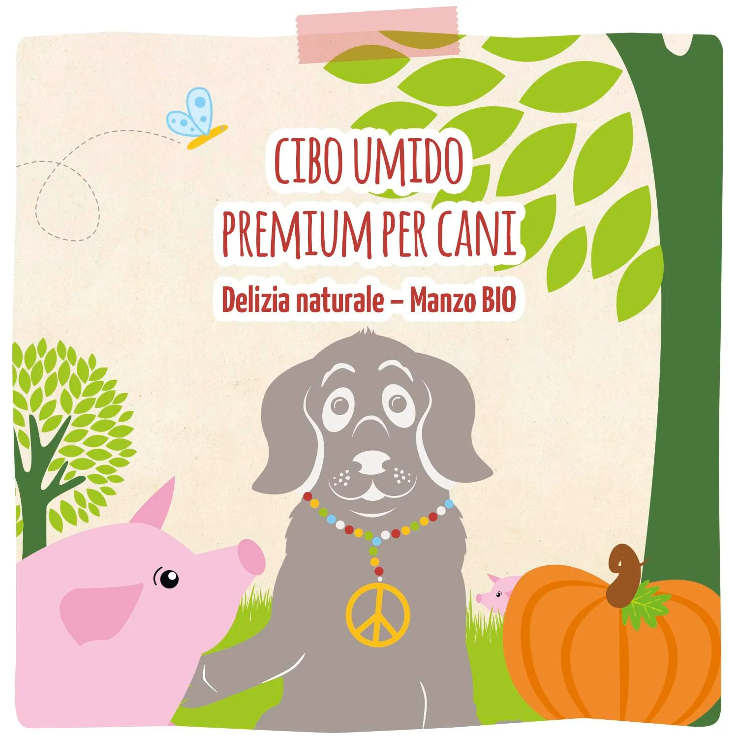 MjAMjAM - Cibo umido premium per cani - naturalmente delizioso - Maiale BIO con zucca, confezione da 6 (6 x 400 g), senza cereali con carne extra - immagine 5