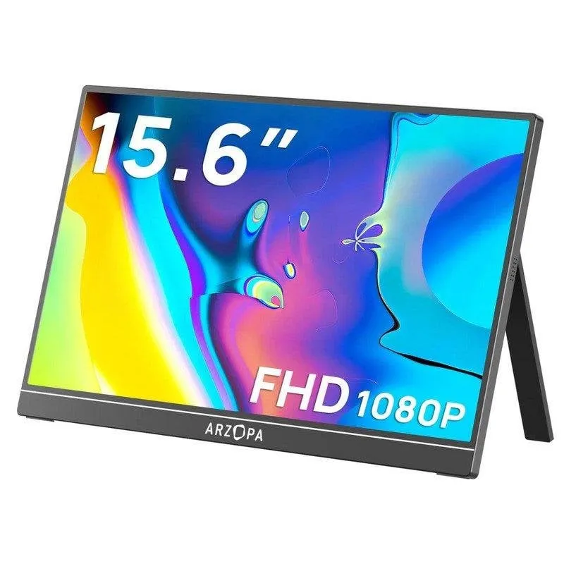Monitor PC Arzopa A1 15,6" FullHD 60Hz IPS USB-C Portatile Altoparlanti - immagine 1