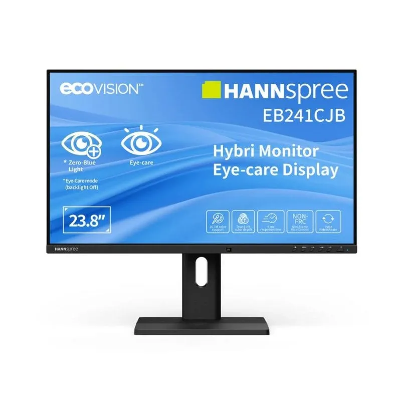 Monitor PC Hannspree Hybri EB241CJB 23,8" FullHD 75Hz TN USB-C Altoparlanti 6ms - immagine 1