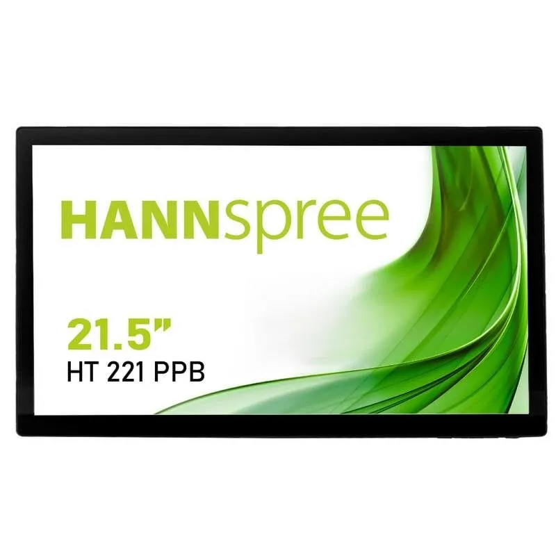 Monitor PC Hannspree HT 221 PPB 21,5" FullHD 60Hz VA Touch 4ms VESA Speaker - immagine 1