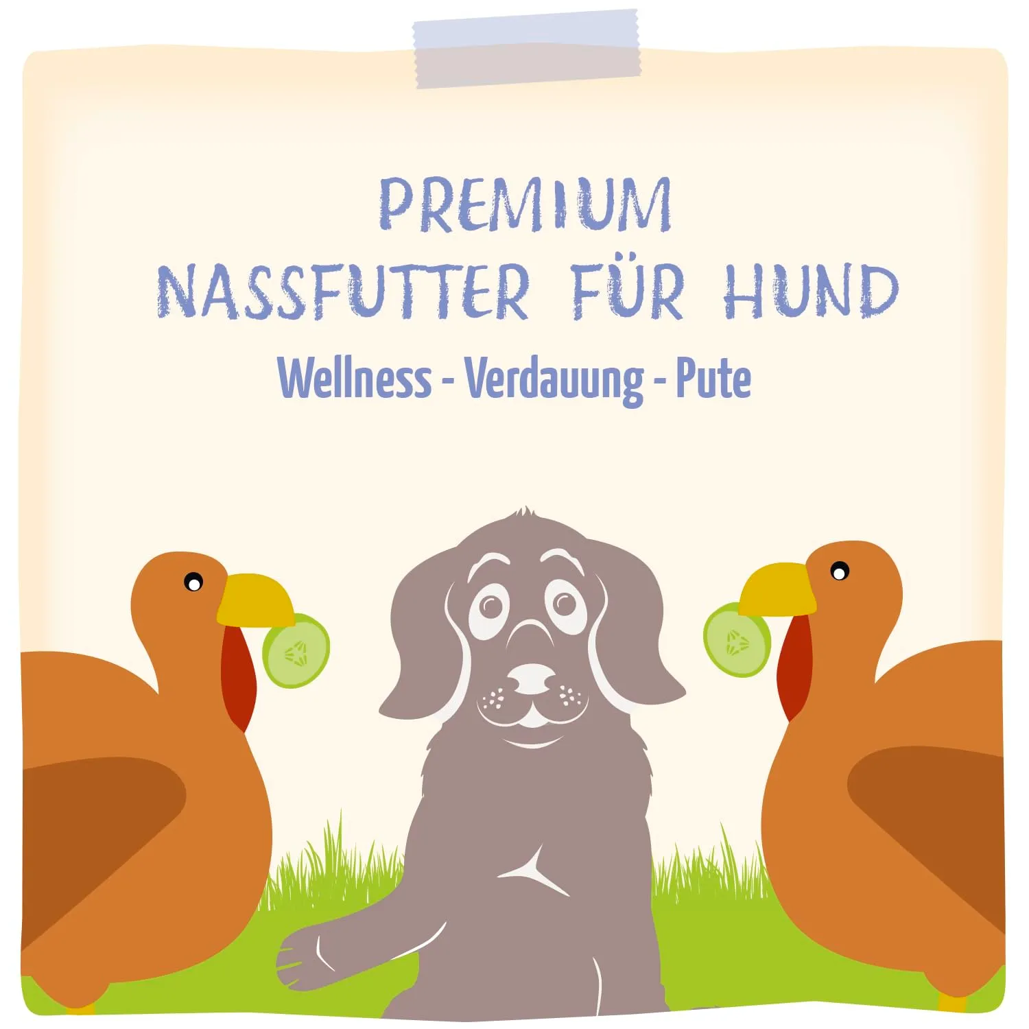 MjAMjAM - Cibo umido premium per cani - Benessere - Digestione - Tacchino, confezione da 6 (6x200g), senza cereali - immagine 5