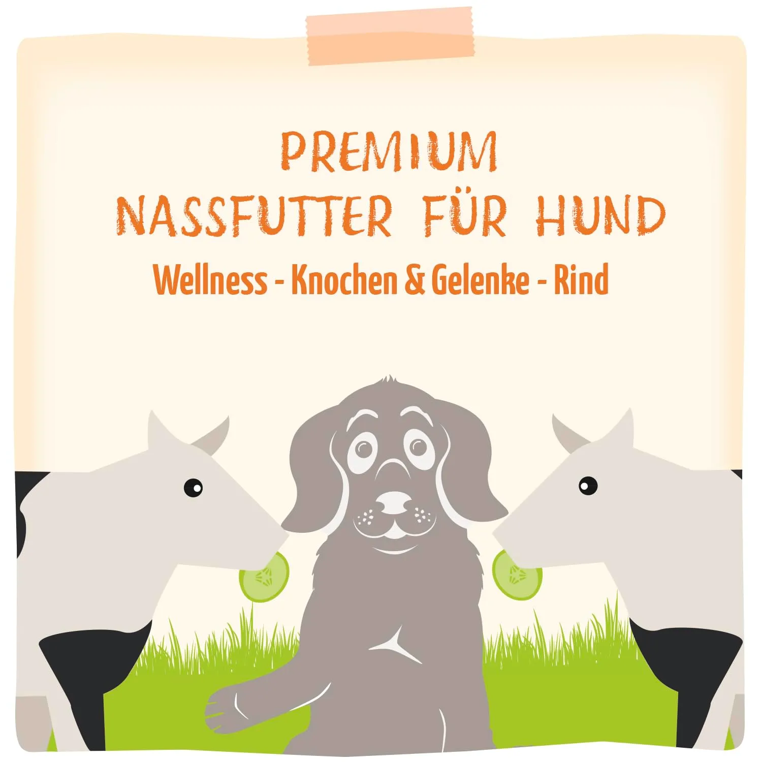 MjAMjAM - Cibo umido premium per cani - Benessere - Ossa e articolazioni - Beef, confezione da 6 (6x200g), senza cereali - immagine 5