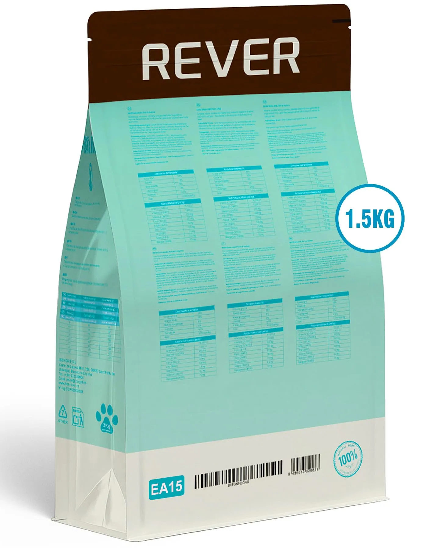 REVER Cibo Secco per Cani Adulti Senza Cereali con Salmone Fresco - immagine 2
