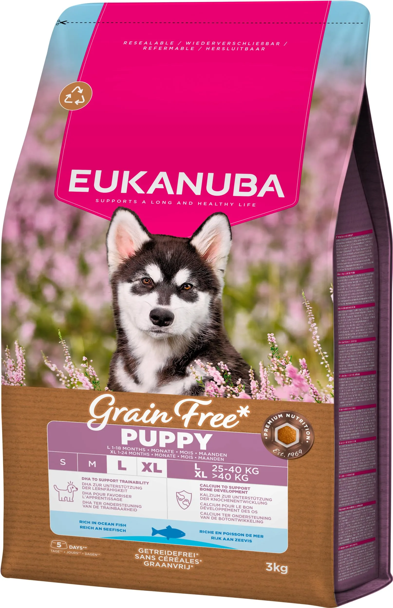 EUKANUBA Crocchette per cuccioli taglia grande con pesce, 3 kg - immagine 10