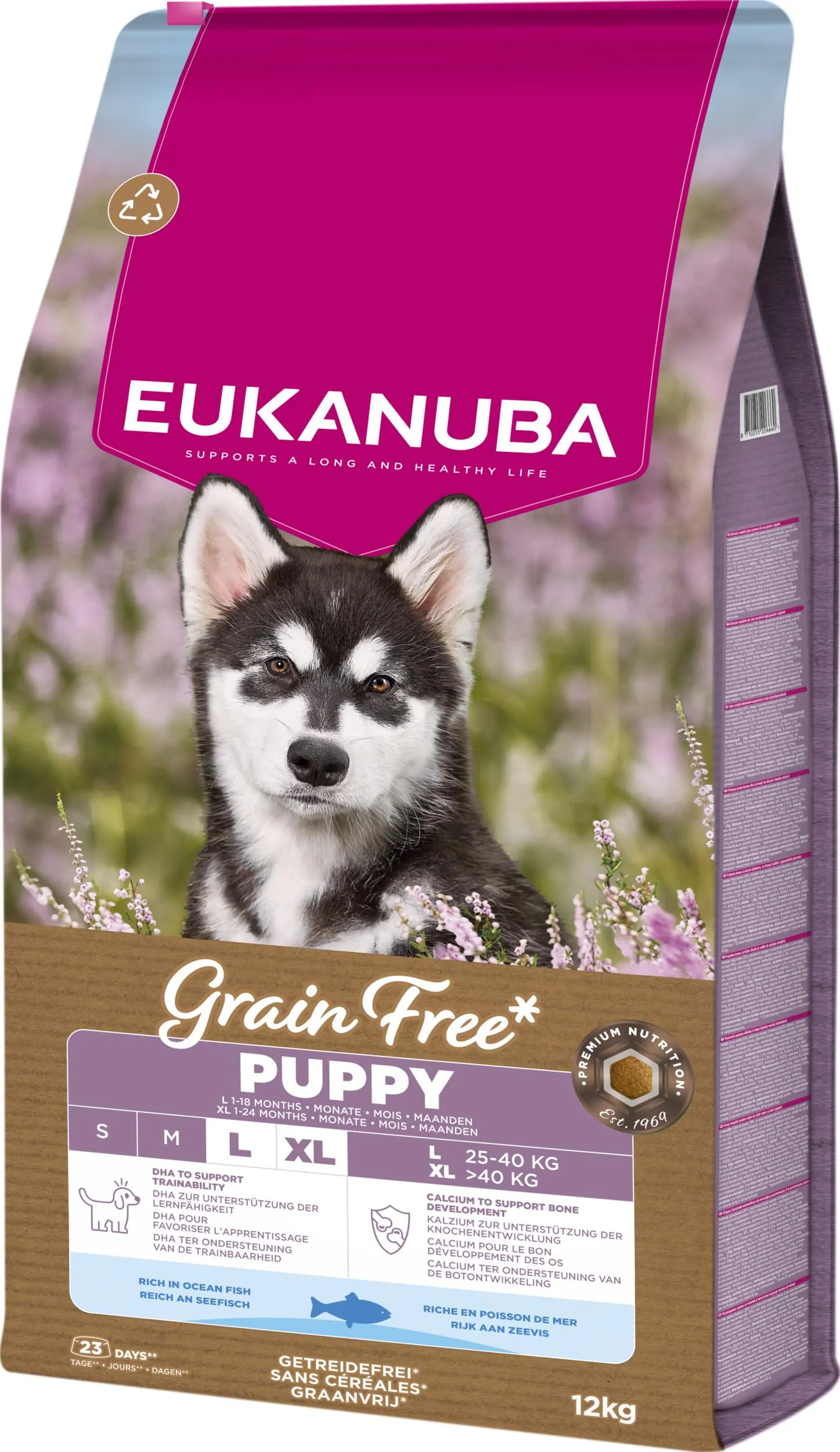 EUKANUBA Crocchette per cuccioli taglia grande con pesce, 12 kg - immagine 10