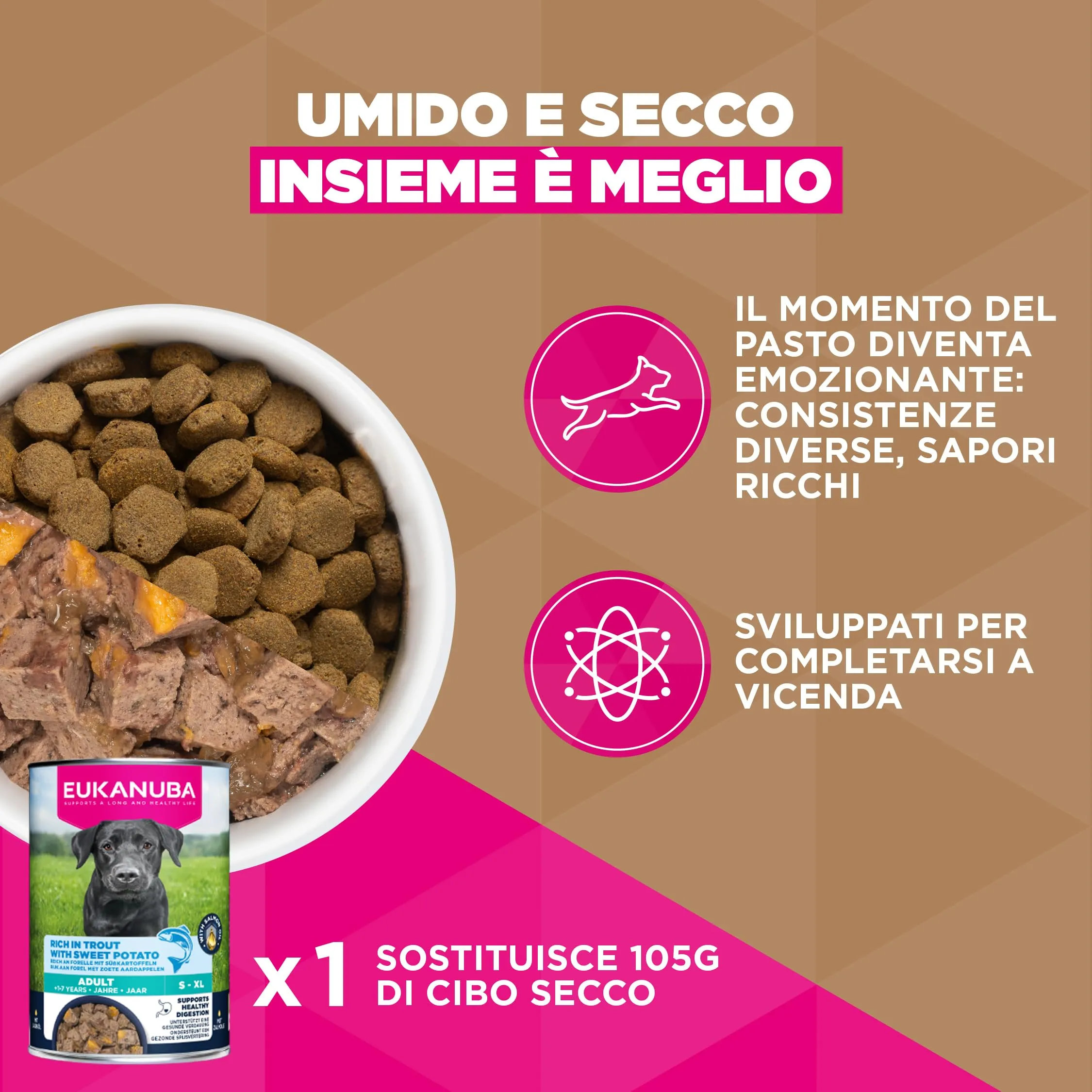 EUKANUBA Crocchette per cani adulti taglia grande con pesce, 3 kg - immagine 7