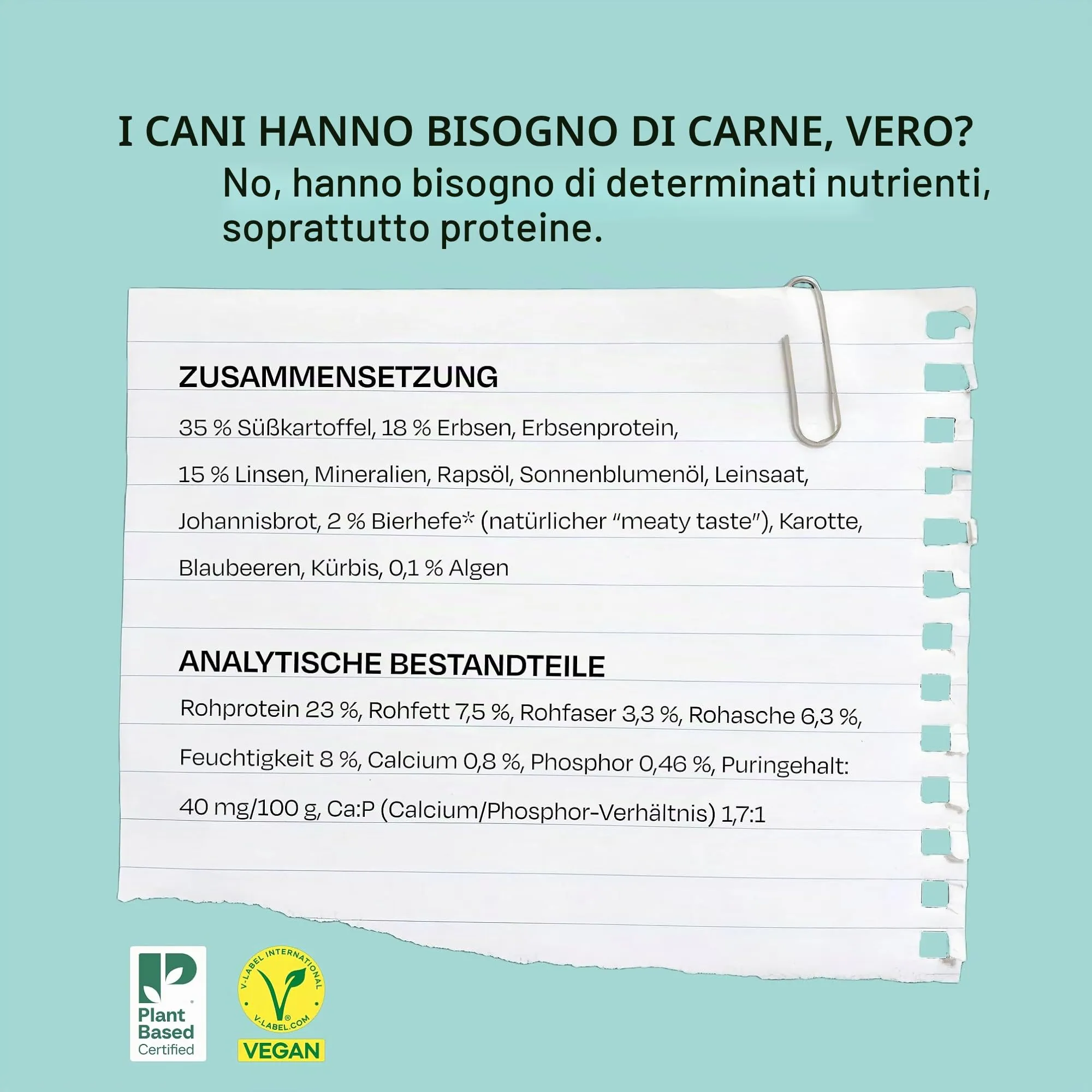VEGDOG Green Crunch Crocchette Ipoallergeniche (4 kg) | Cani Adulti | Senza Glutine, Cereali e Soia | Alimento Completo con Proteine di Piselli - immagine 8