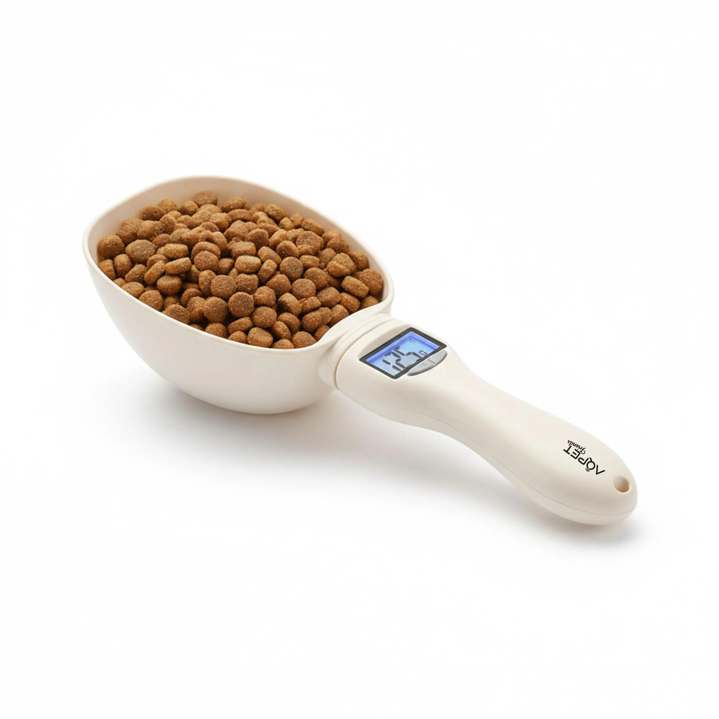 AQPET Friends Bilancino Digitale per Crocchette con Cucchiaio 800 g, Bianco - immagine 1