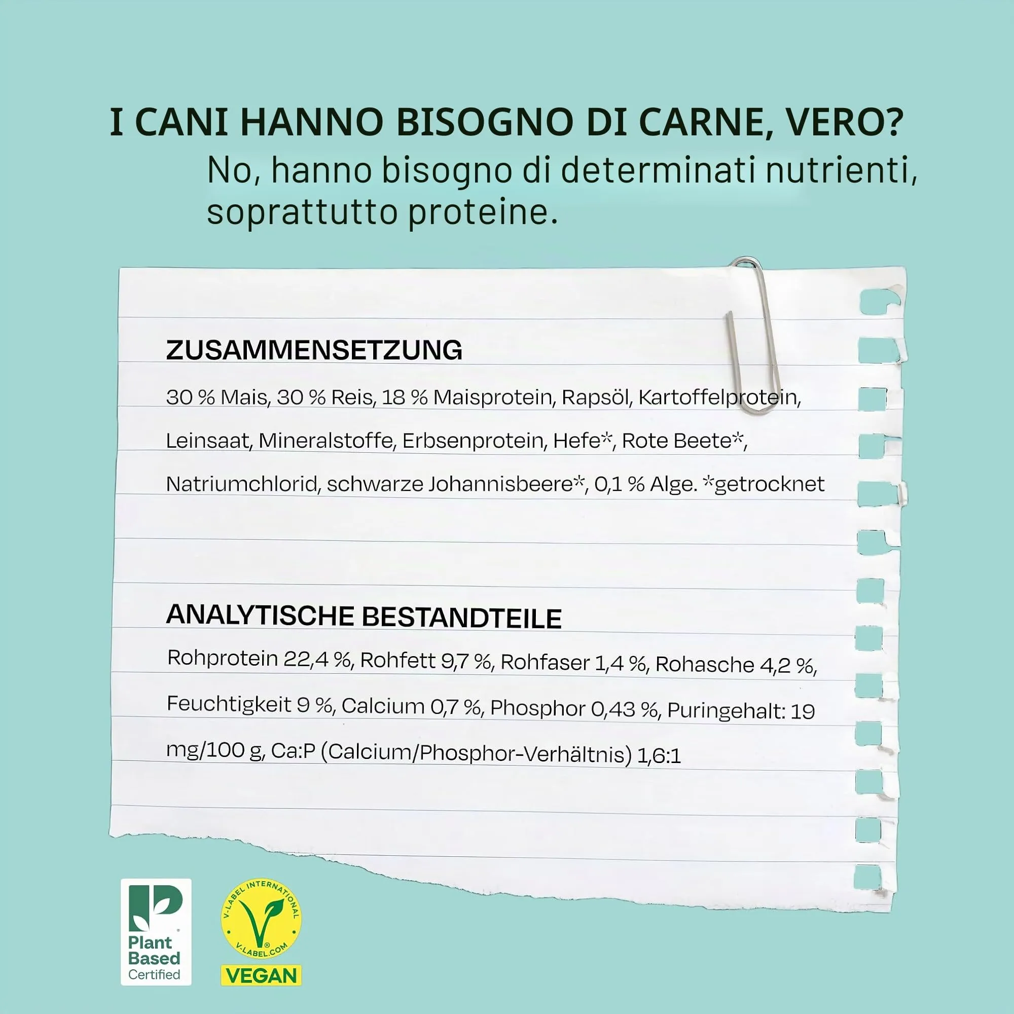 VEGDOG Simply Crunch - Cibo secco ipoallergenico (10 kg), per cani adulti, senza glutine e soia, ben tollerato, a basso contenuto di purina; alimento completo per chi soffre di allergie con proteine - immagine 8