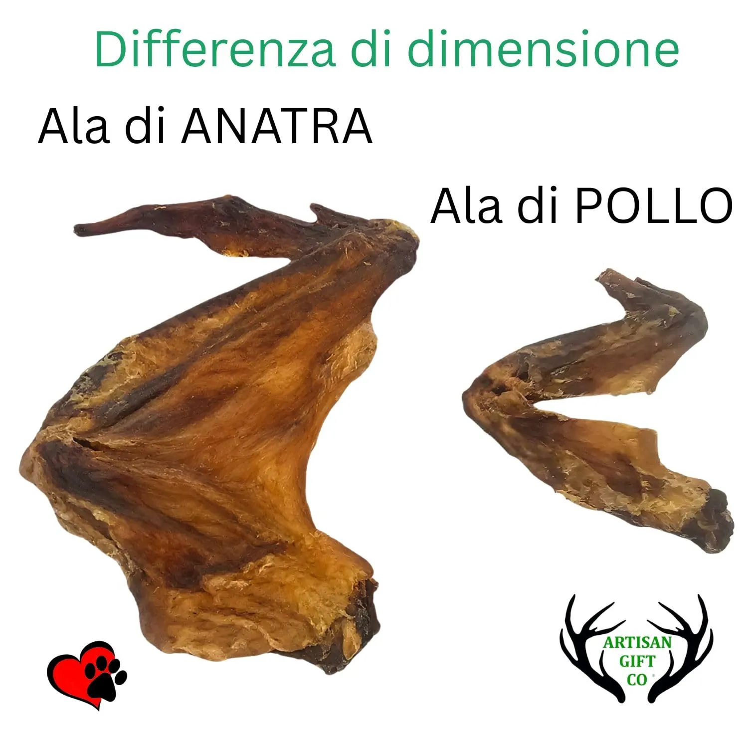 Snack per Cani e Cuccioli, Ali Intere di Anatra, 700 g - immagine 5