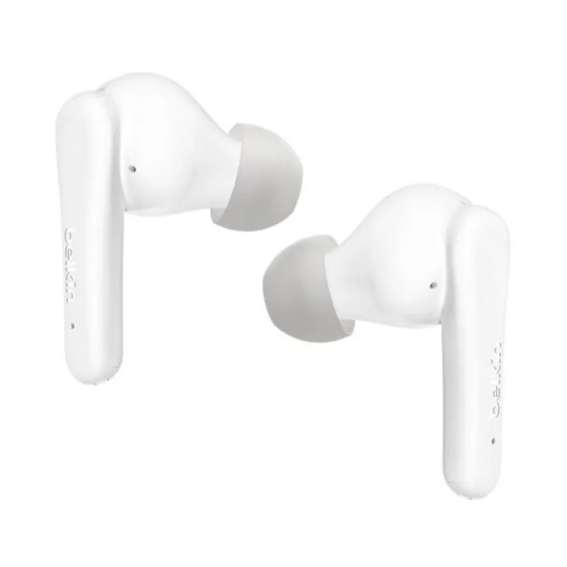 Auricolari Belkin SoundForm Rhythm wireless Bluetooth con Cancellazione Rumore, microfono e IPX5 bianchi - immagine 1