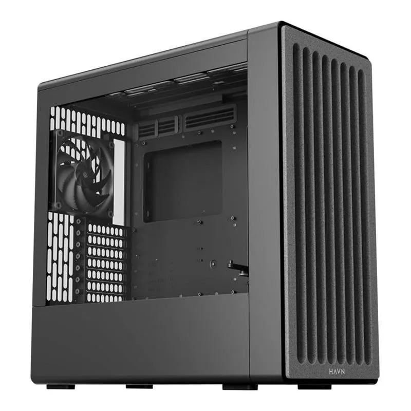 Case HAVN BF360 Mid Tower Nero Vetro Temperato Gaming ATX EATX - immagine 1